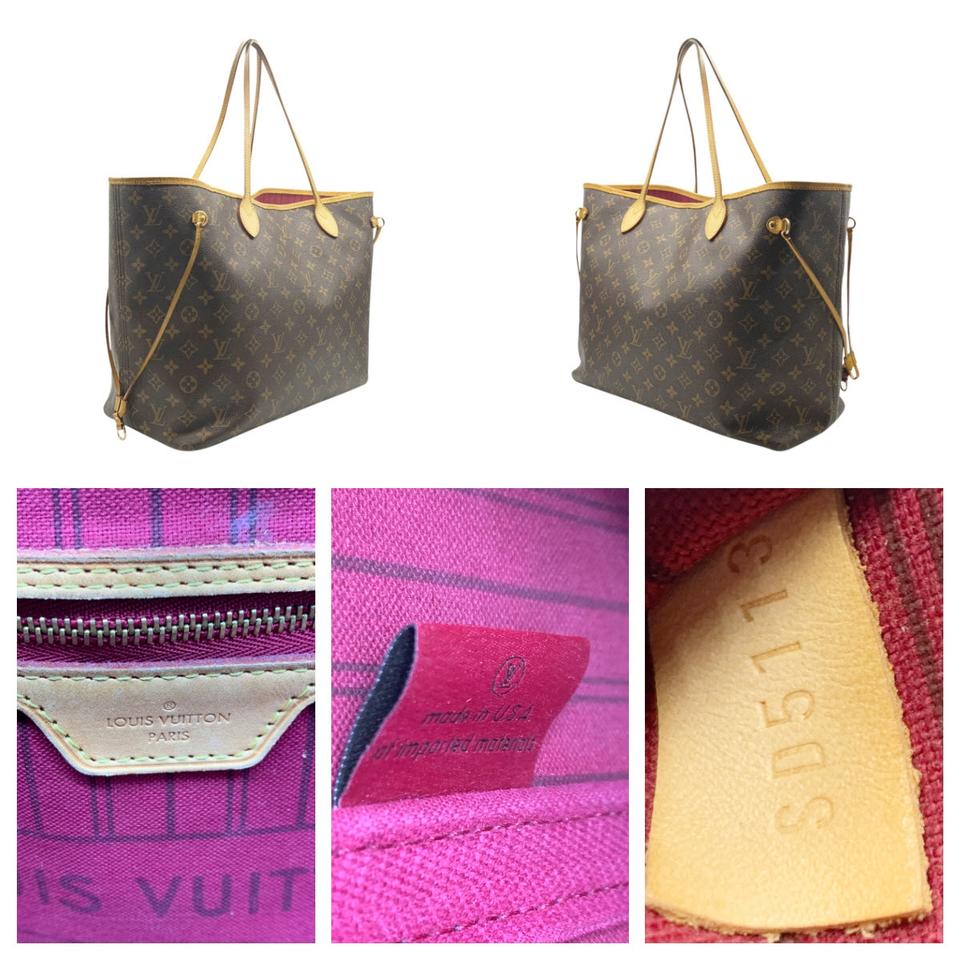 Louis Vuitton Brown Monogram Canvas Peony Neverfull GM Gold