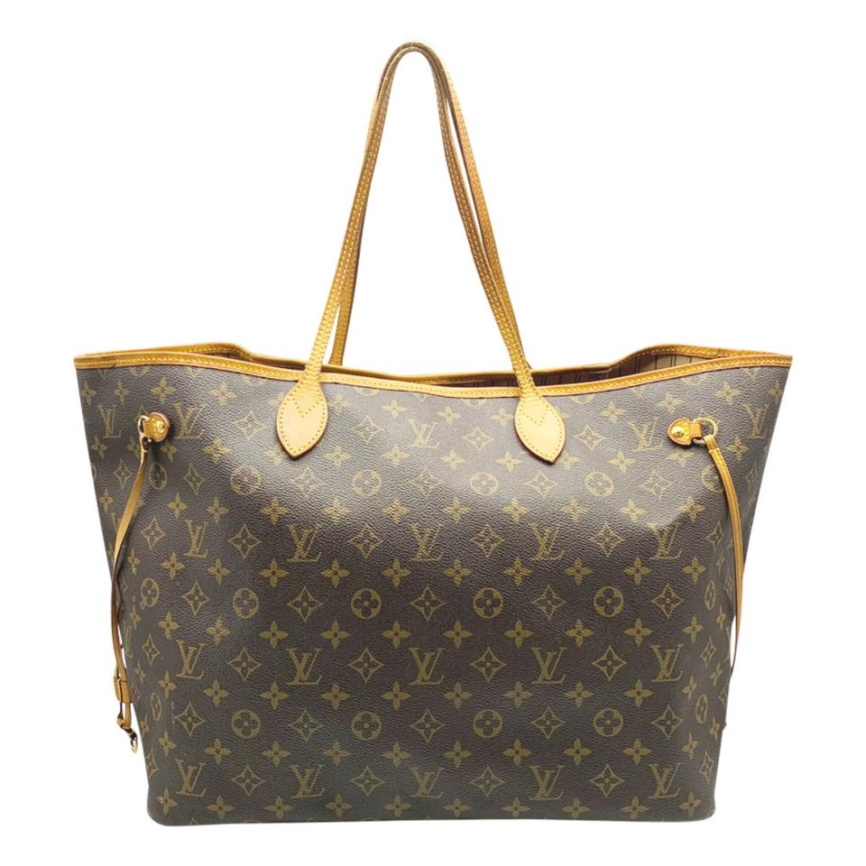 Louis Vuitton Neverfull Gm Brown Monogram Canvas Tote