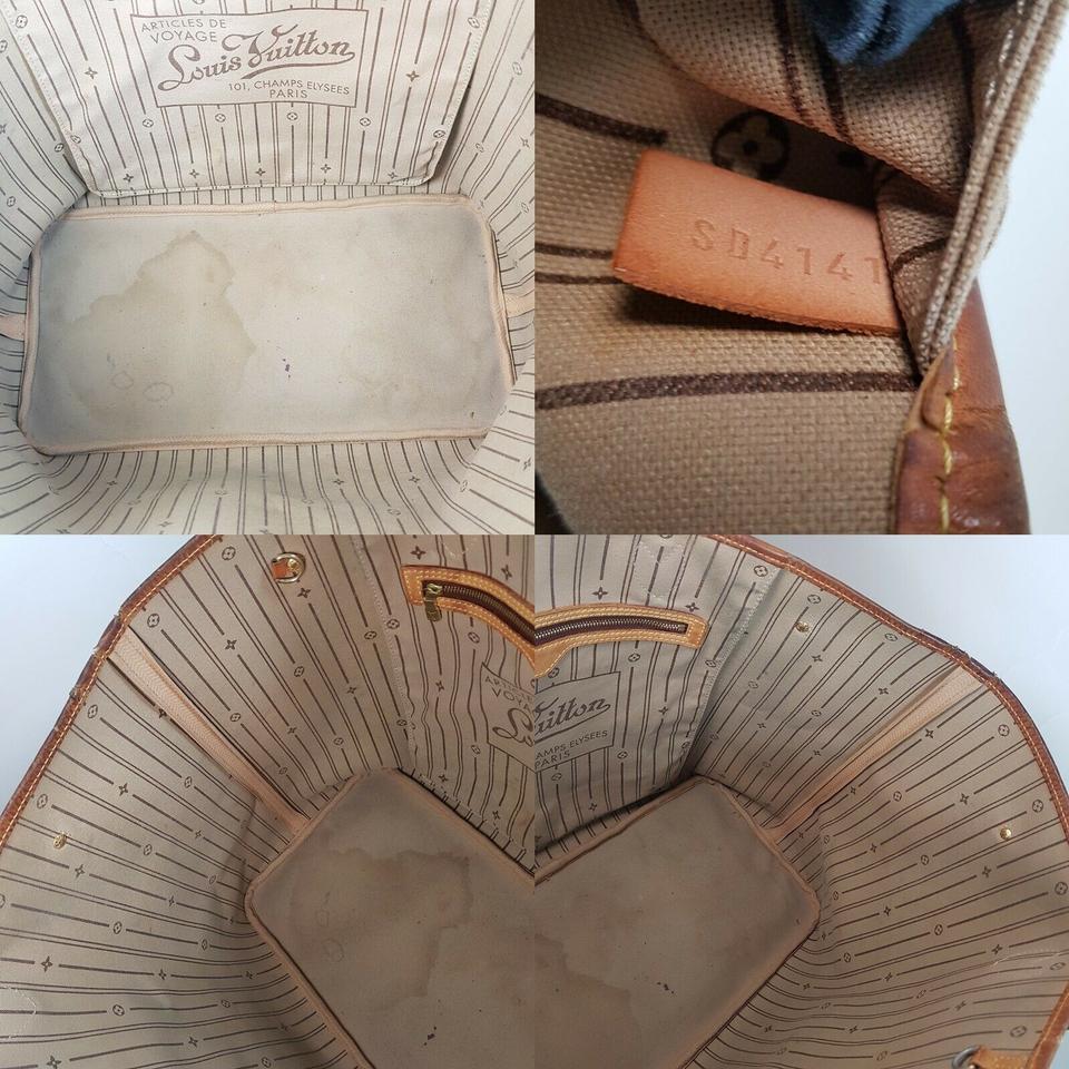 Louis Vuitton Neverfull Gm Brown Monogram Canvas Tote