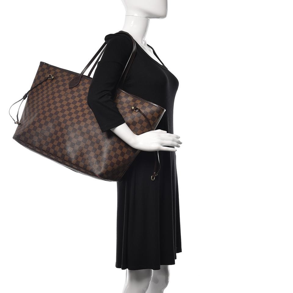 Louis Vuitton Neverfull Gm Damier Ebene Brown Coated Canvas Tote