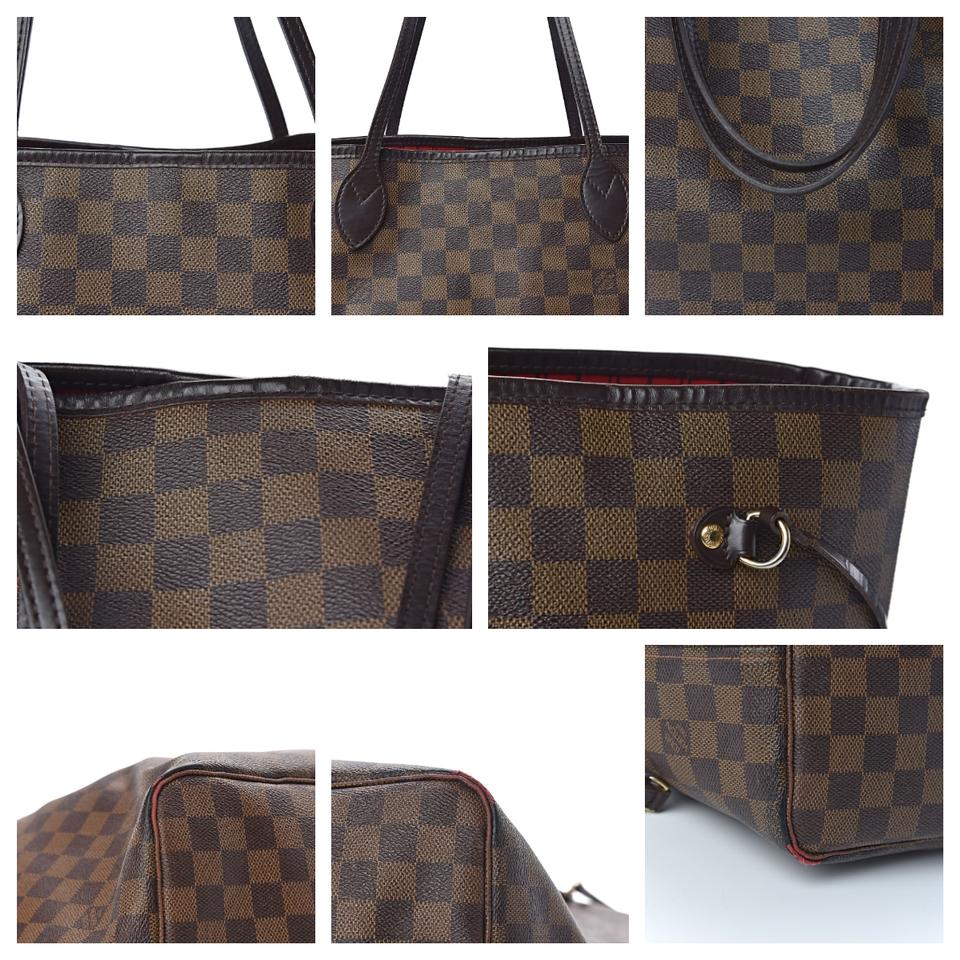 Louis Vuitton Neverfull Gm Damier Ebene Brown Coated Canvas Tote