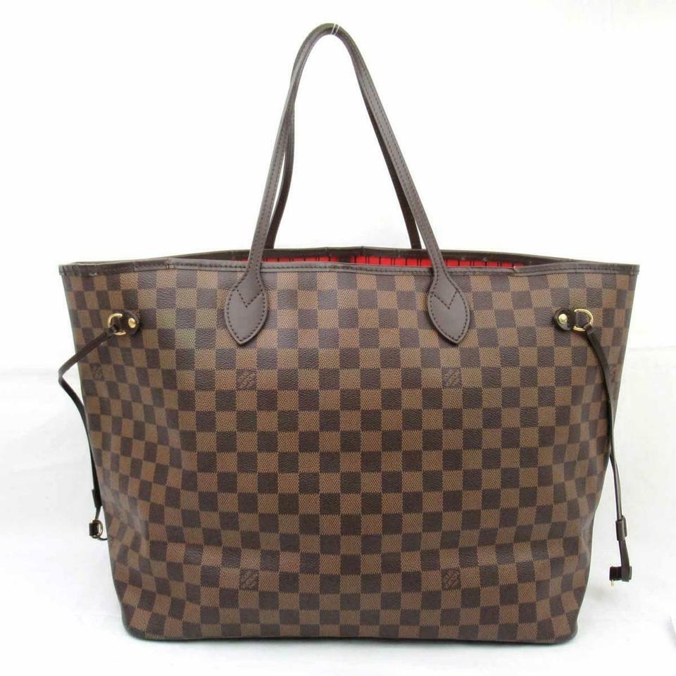 Louis Vuitton Neverfull Gm Ebene Brown Damier Canvas Tote