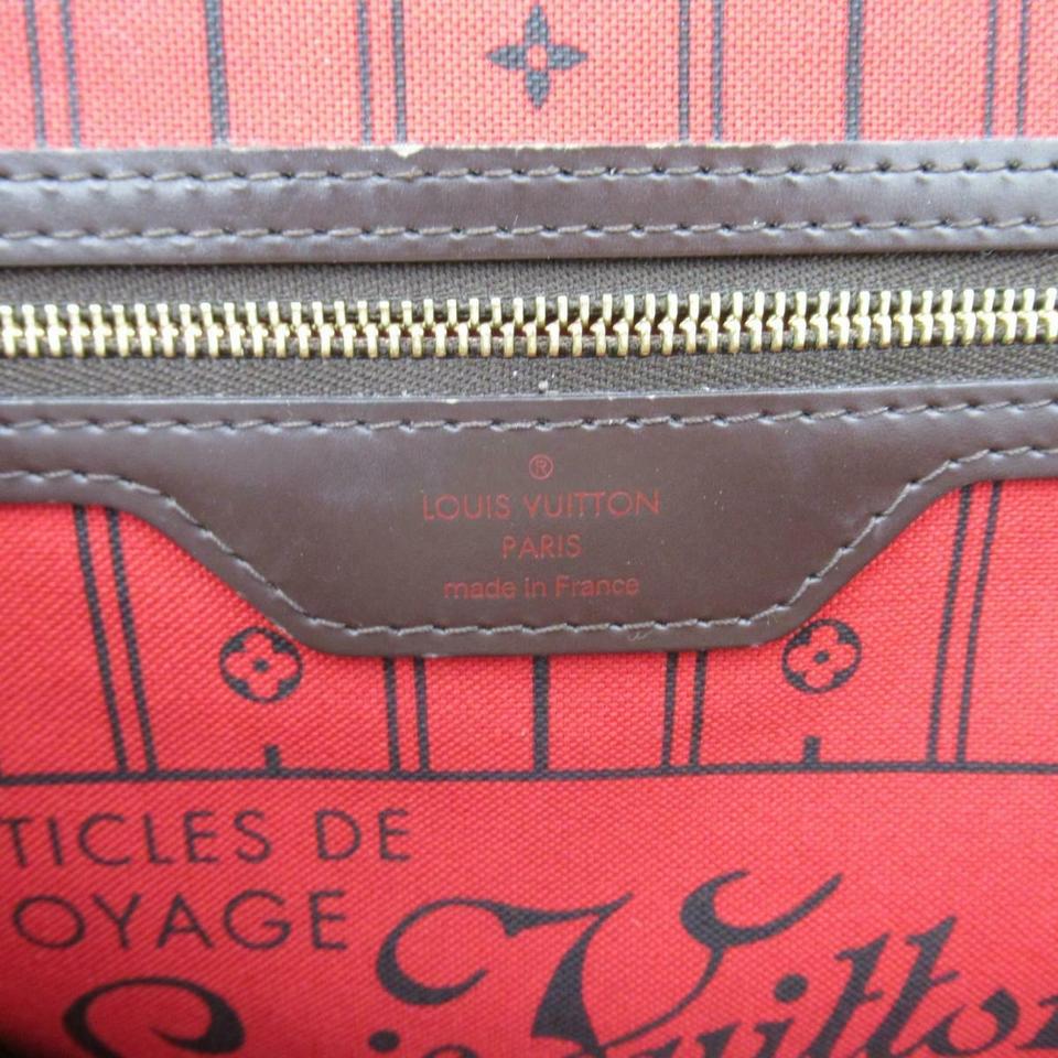 Louis Vuitton Neverfull Gm Ebene Brown Damier Canvas Tote
