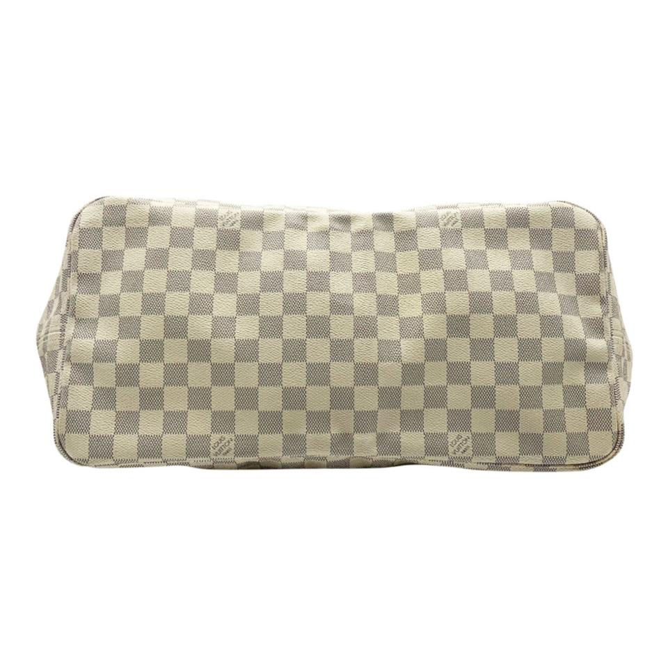 Louis Vuitton Neverfull Gm White Damier Azur Canvas Tote