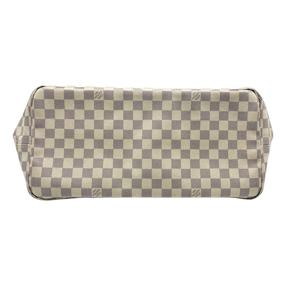 Louis Vuitton Neverfull Gm White Damier Azur Canvas Tote