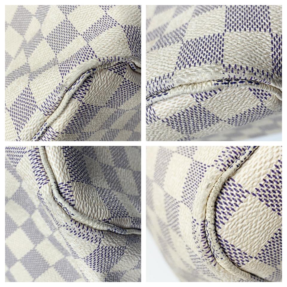Louis Vuitton Neverfull Gm White Damier Azur Canvas Tote
