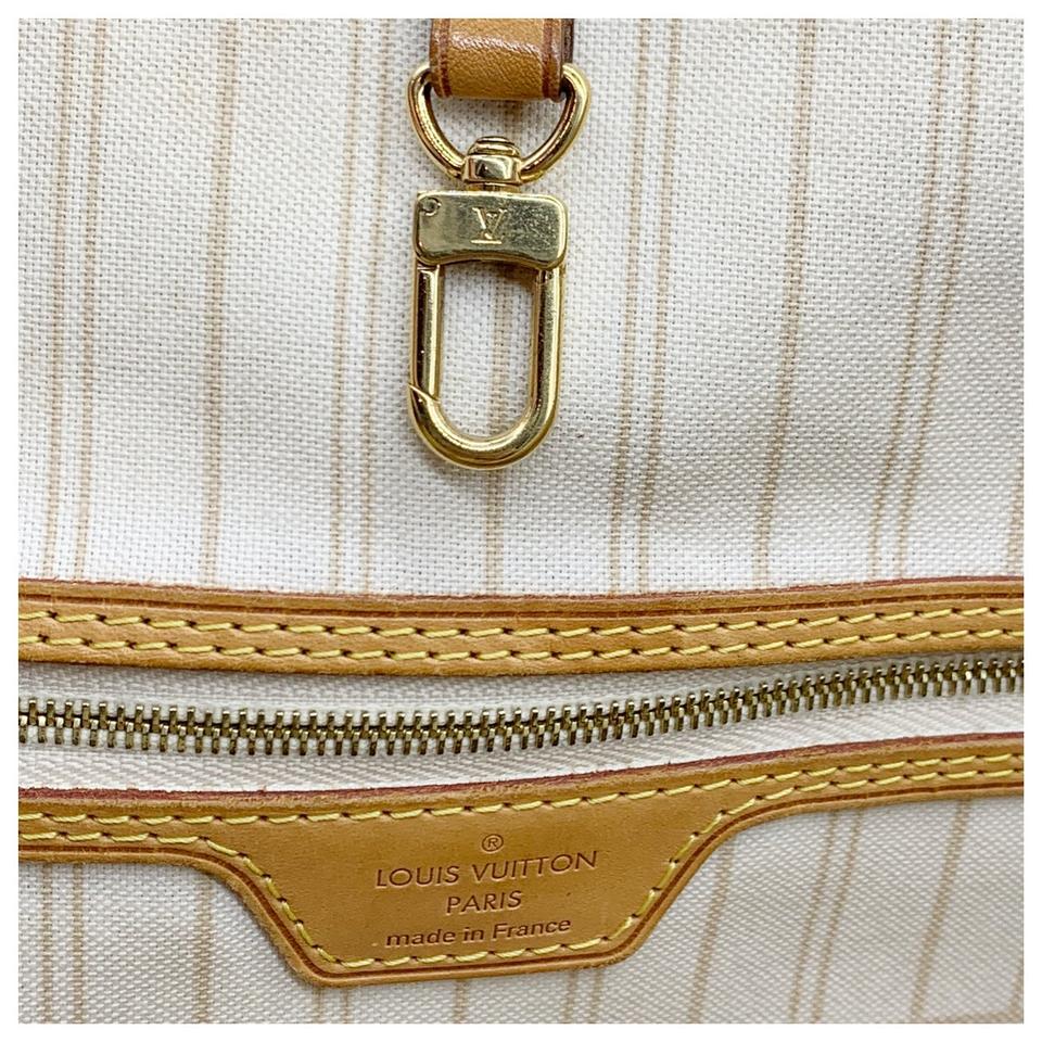 Louis Vuitton Neverfull Gm White Damier Azur Canvas Tote