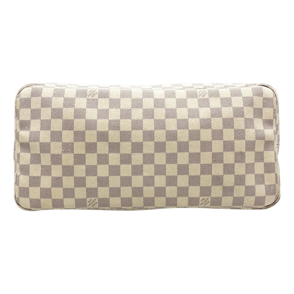 Louis Vuitton Neverfull Gm White Damier Azur Canvas Tote