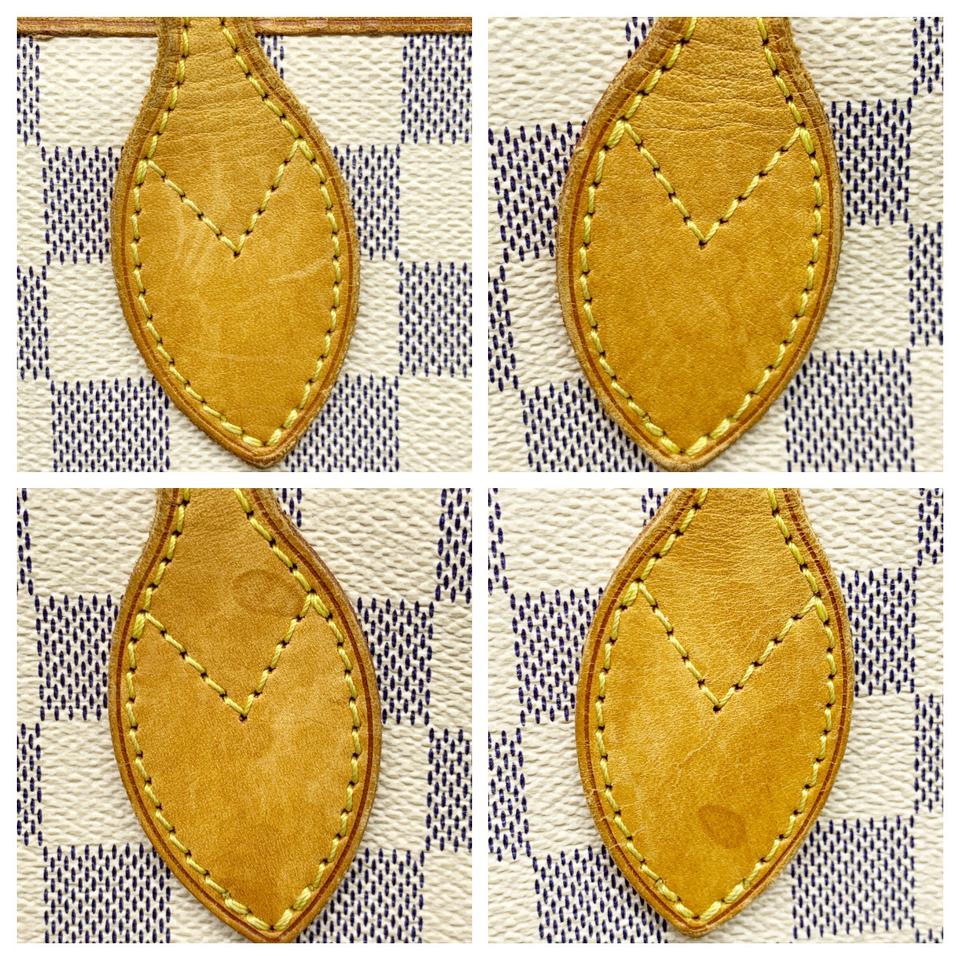 Louis Vuitton Neverfull Gm White Damier Azur Canvas Tote