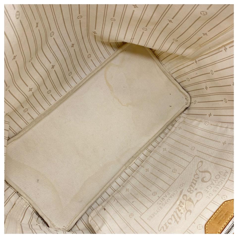 Louis Vuitton Neverfull Gm White Damier Azur Canvas Tote