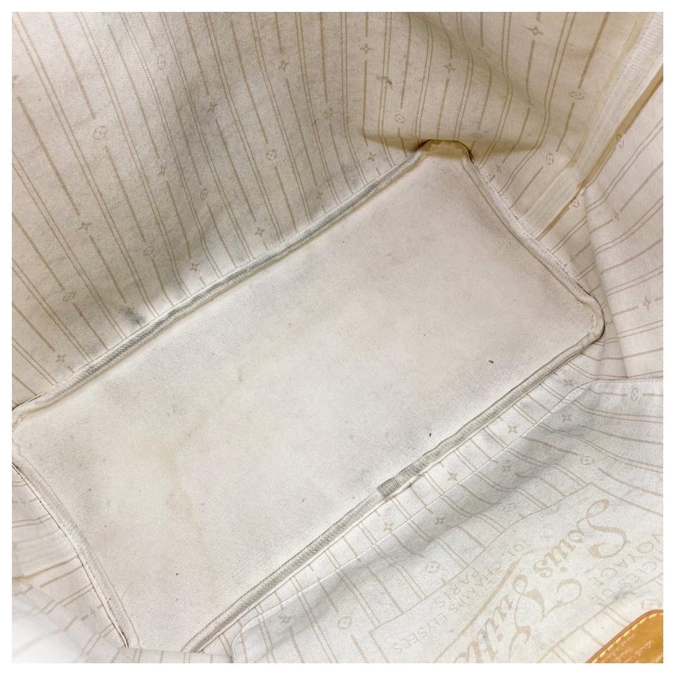 Louis Vuitton Neverfull Gm White Damier Azur Canvas Tote