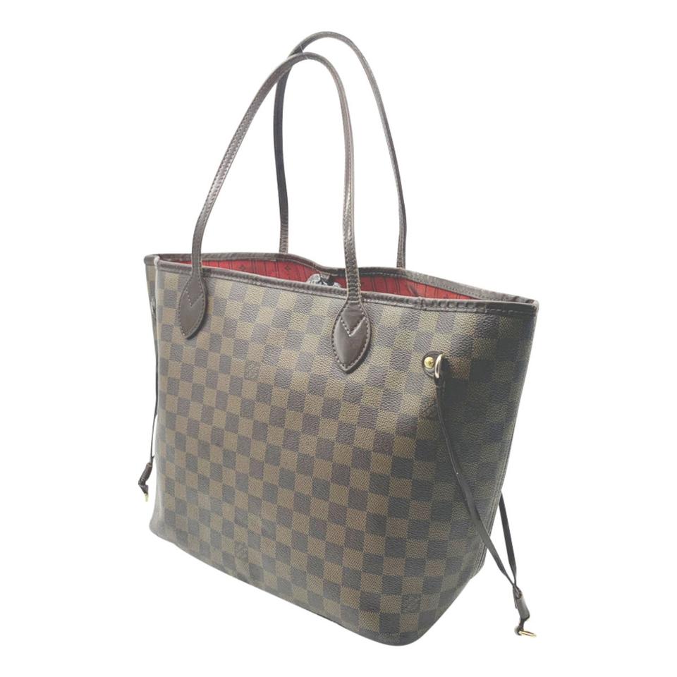 Louis Vuitton Neverfull Mm Brown Damier Ebene Canvas Tote