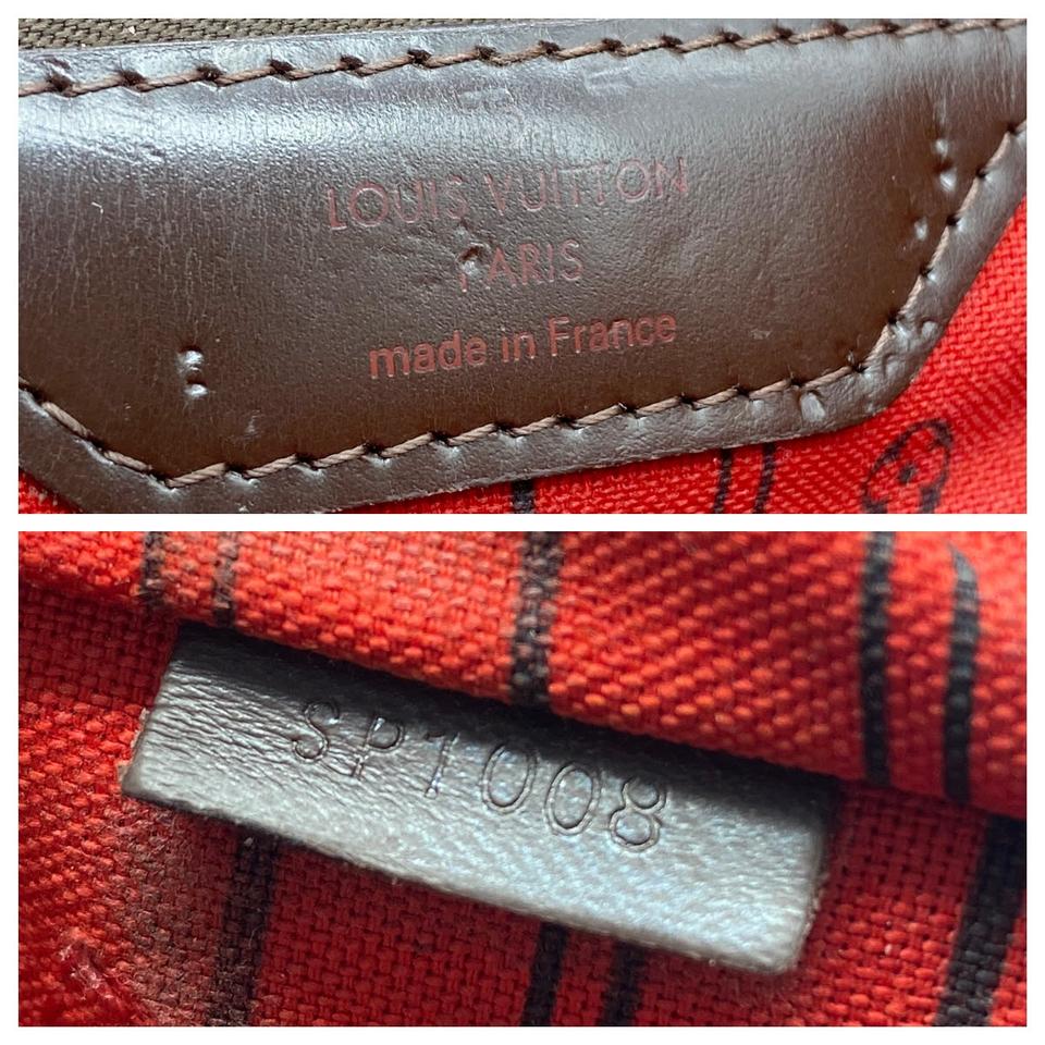 Louis Vuitton Neverfull Mm Brown Damier Ebene Canvas Tote