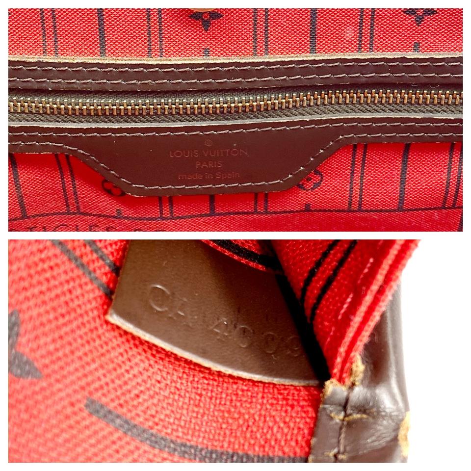 Louis Vuitton Neverfull Mm Brown Damier Ebene Canvas Tote