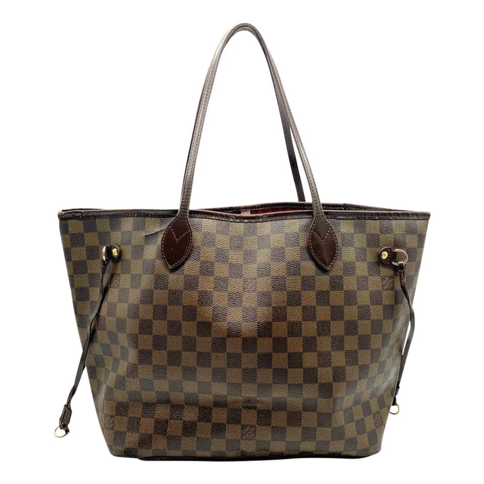 Louis Vuitton Neverfull Mm Brown Damier Ebene Canvas Tote