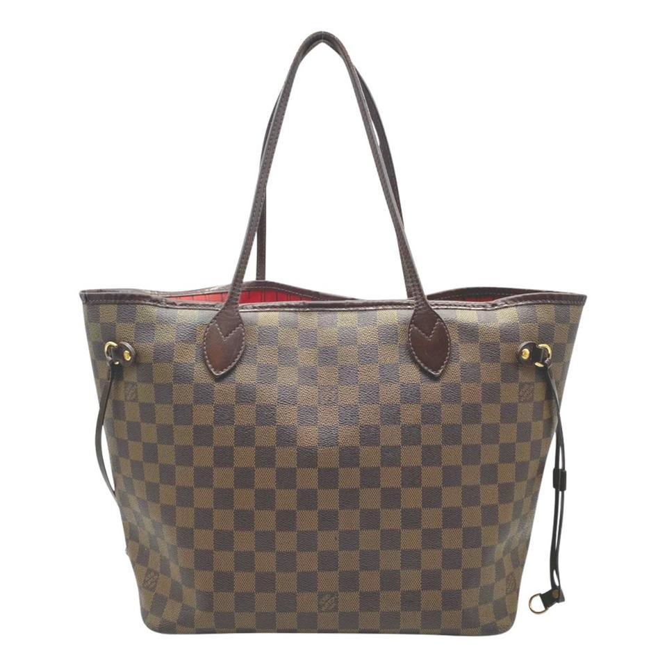 Louis Vuitton Neverfull Mm Brown Damier Ebene Canvas Tote