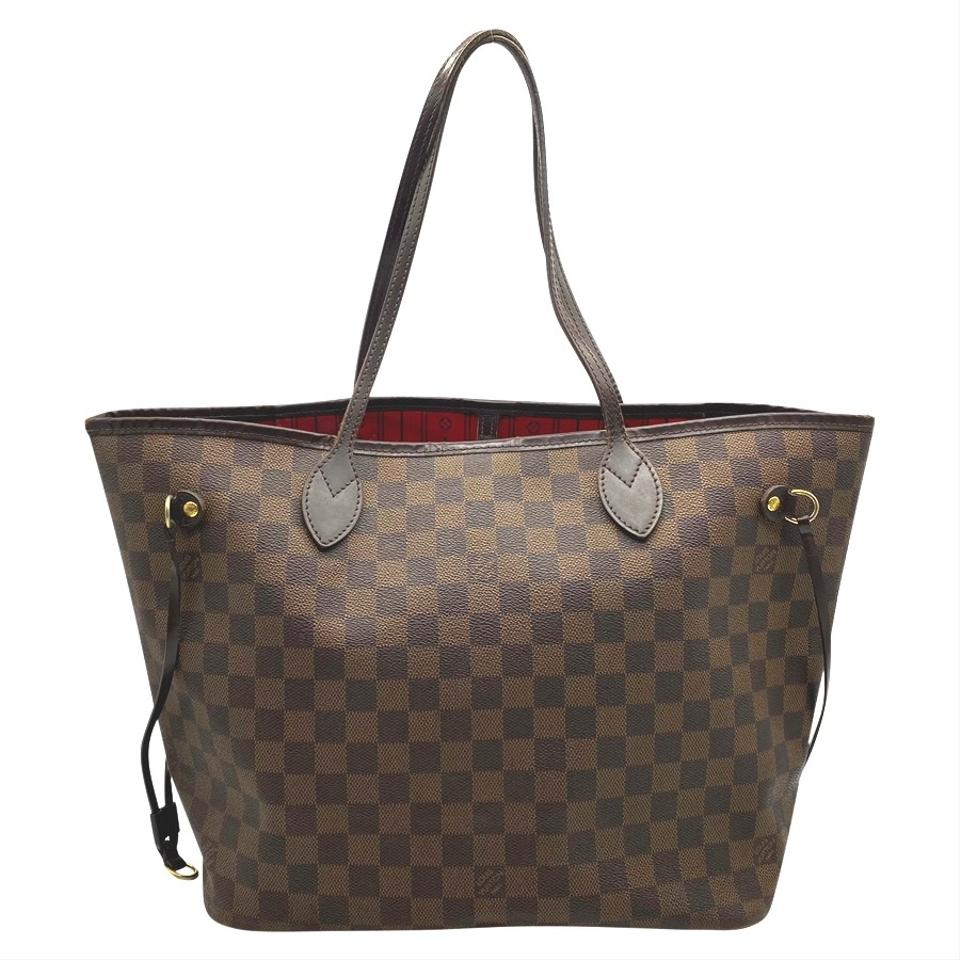 Louis Vuitton Neverfull Mm Brown Damier Ebene Canvas Tote
