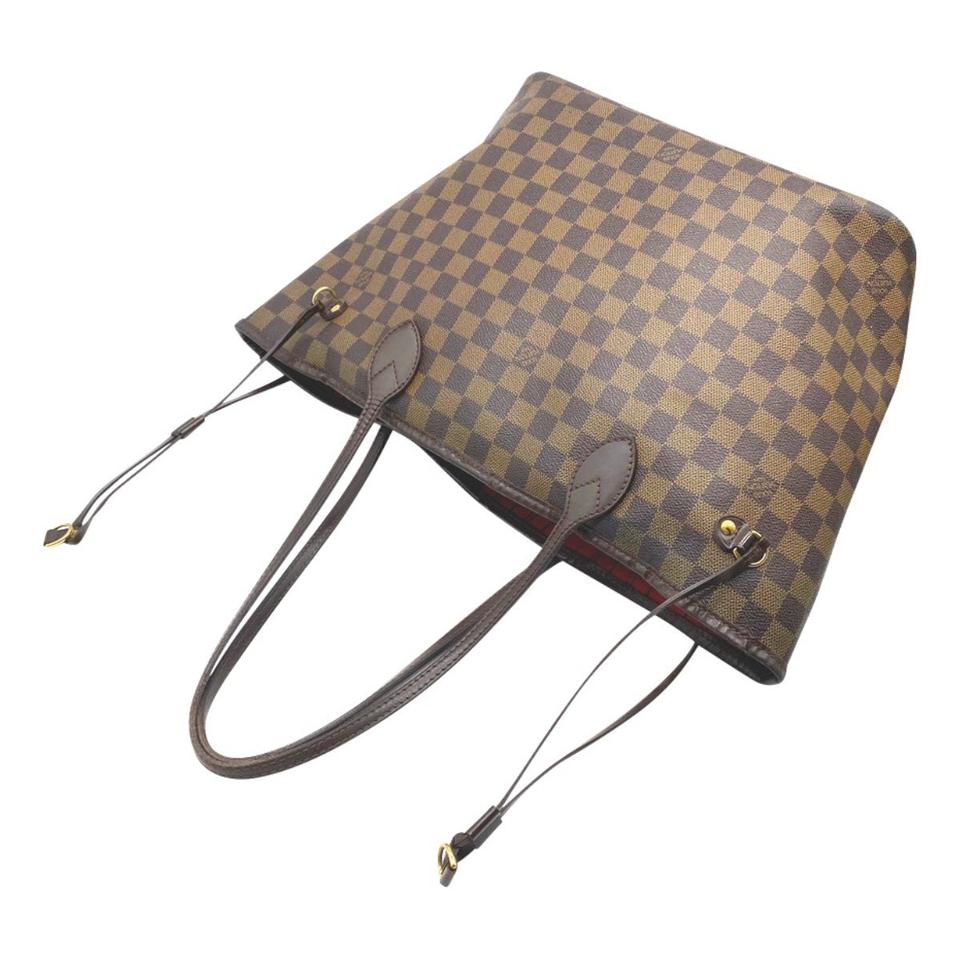 Louis Vuitton Neverfull Mm Brown Damier Ebene Canvas Tote