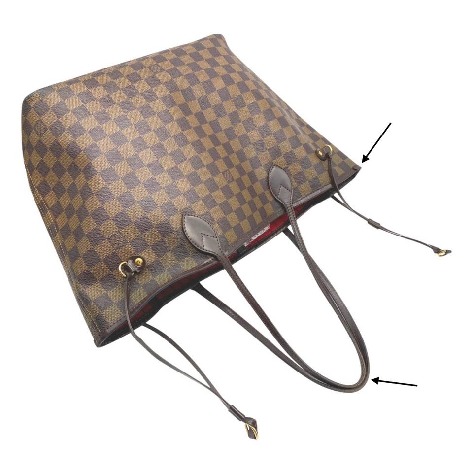 Louis Vuitton Neverfull Mm Brown Damier Ebene Canvas Tote