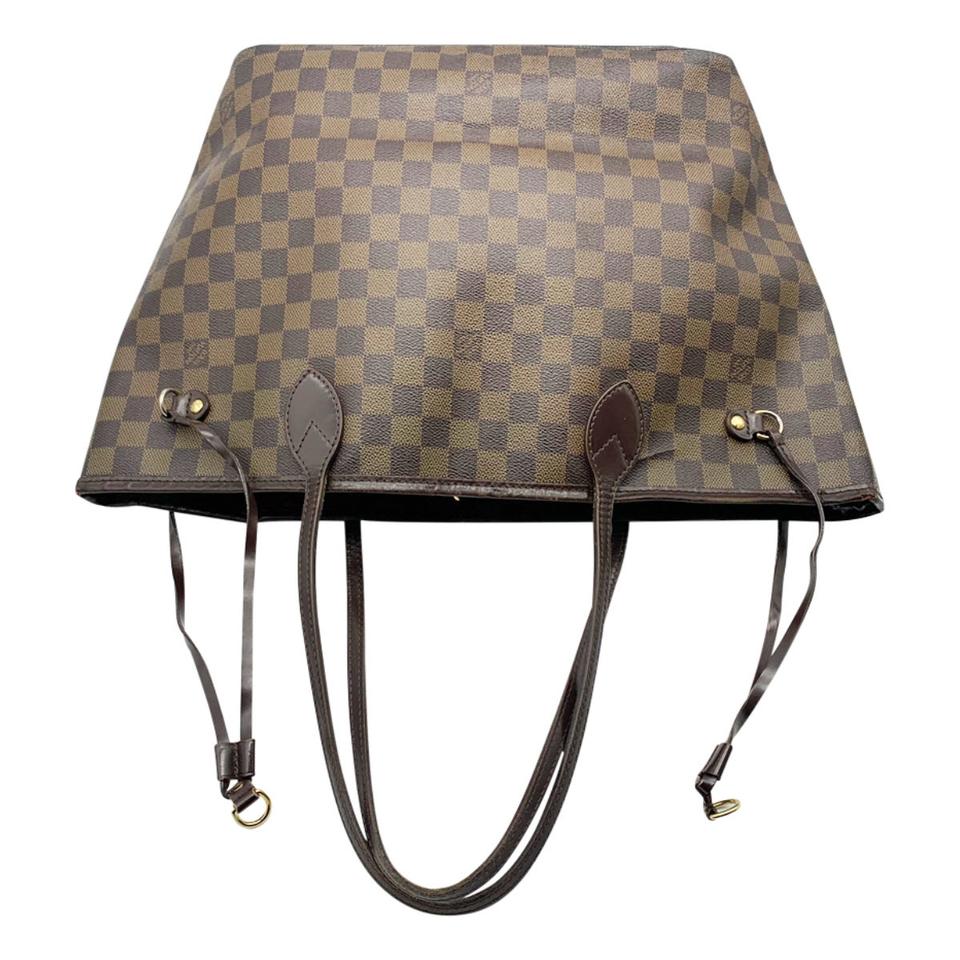 Louis Vuitton Neverfull Mm Brown Damier Ebene Canvas Tote