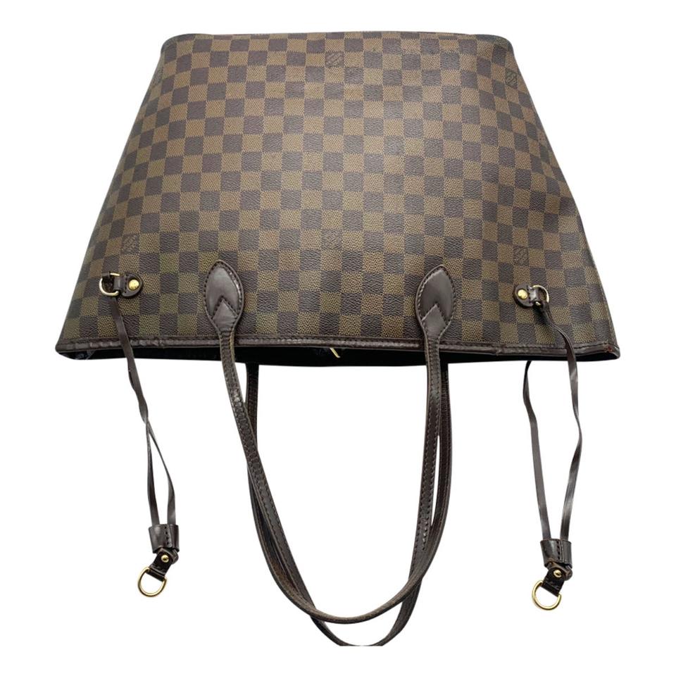 Louis Vuitton Neverfull Mm Brown Damier Ebene Canvas Tote
