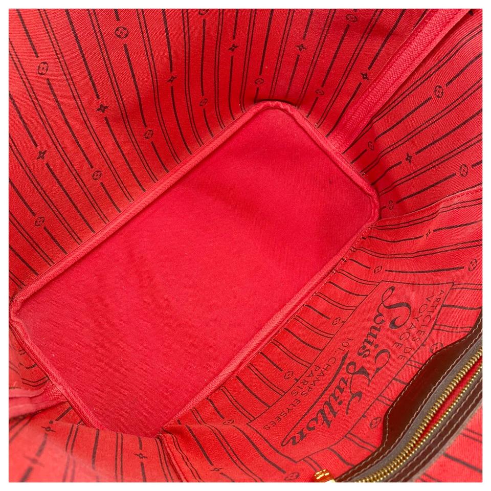 Louis Vuitton Neverfull Mm Brown Damier Ebene Canvas Tote