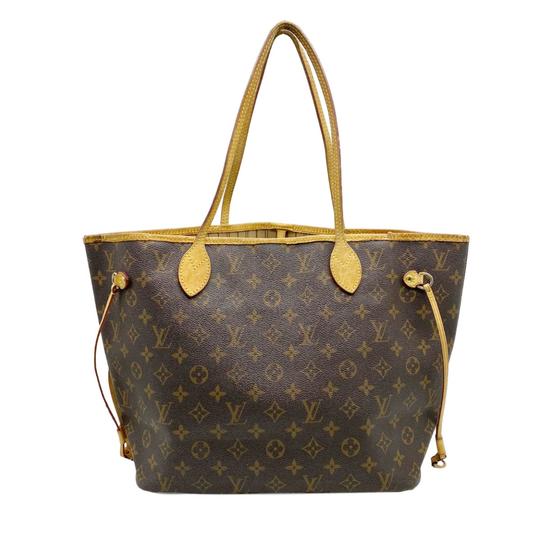 Louis Vuitton Neverfull Mm Brown Monogram Canvas Tote