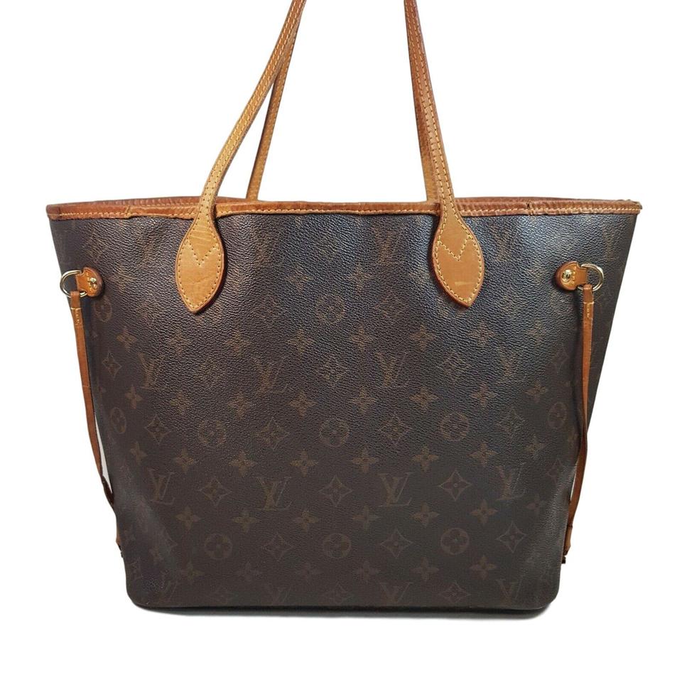 Louis Vuitton Neverfull Mm Brown Monogram Canvas Tote