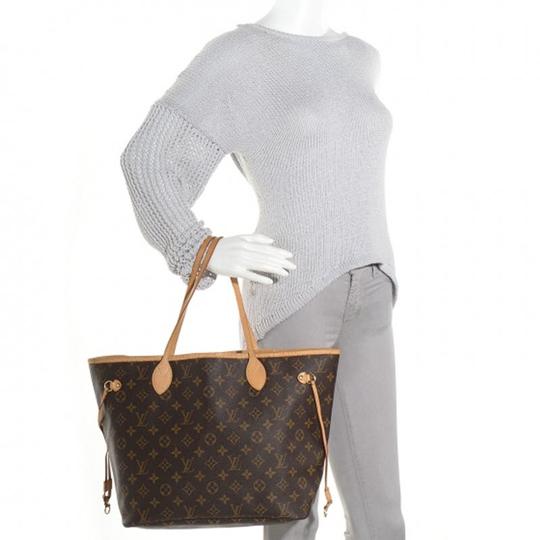 Louis Vuitton Neverfull Mm Brown Monogram Canvas Tote