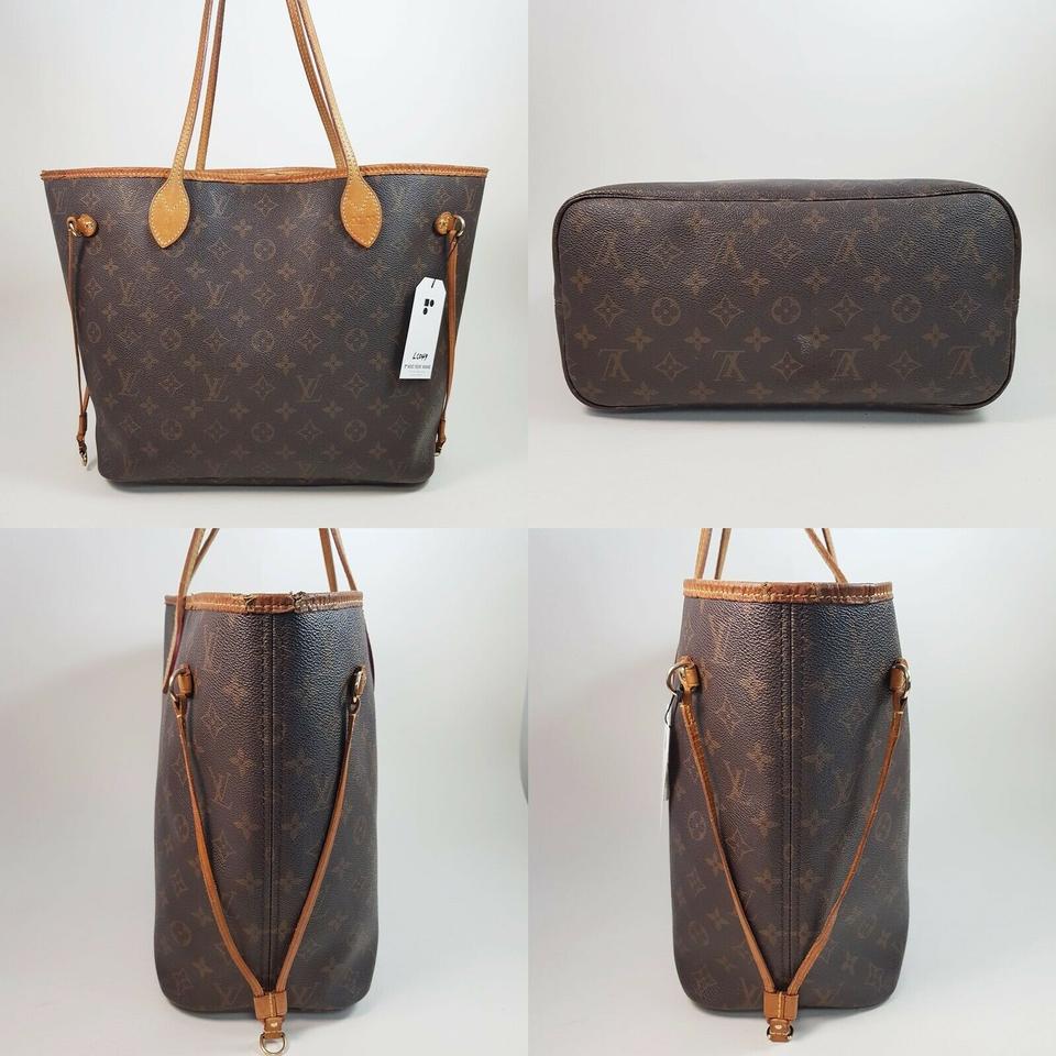 Louis Vuitton Neverfull Mm Brown Monogram Canvas Tote