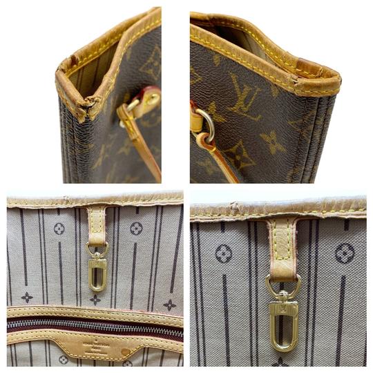 Louis Vuitton Neverfull Mm Brown Monogram Canvas Tote