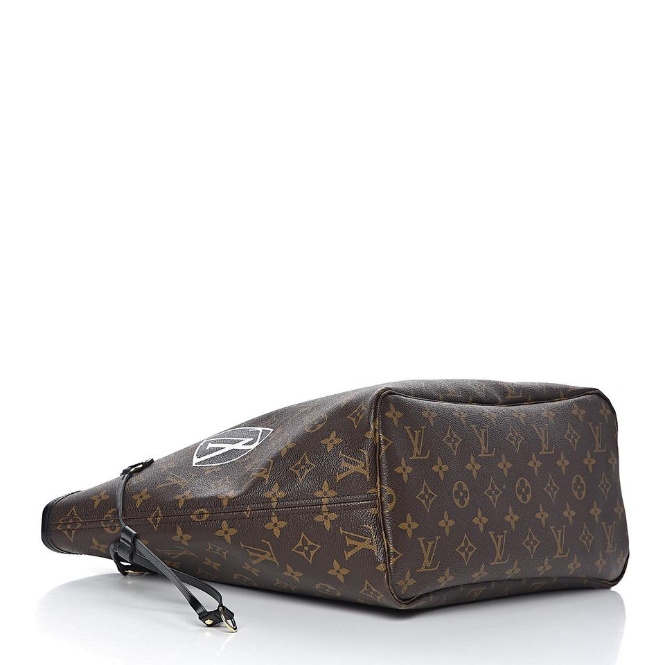 Louis Vuitton Neverfull Monogram World Tour Mm Brown Canvas Tote