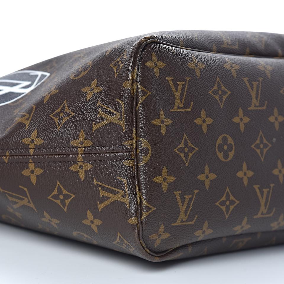 Louis Vuitton Neverfull Monogram World Tour Mm Brown Canvas Tote