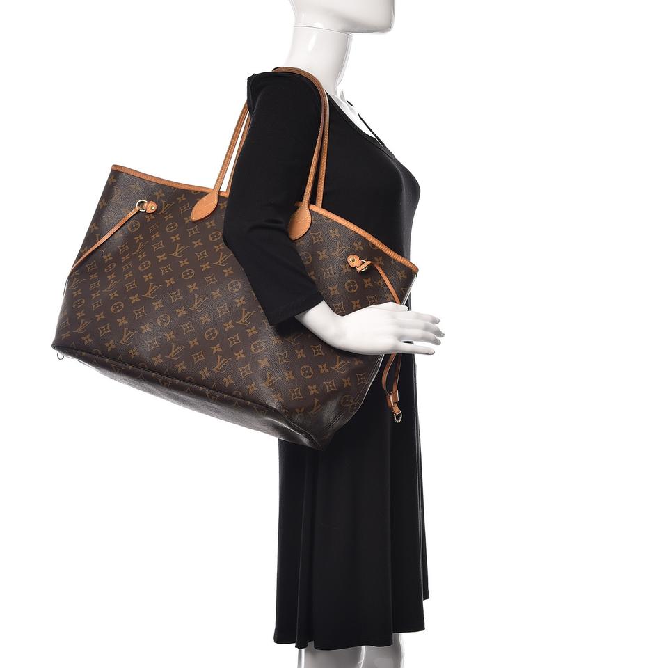 Louis Vuitton Neverfull Neo Gm Cerise Monogram Brown Canvas & Leather Tote