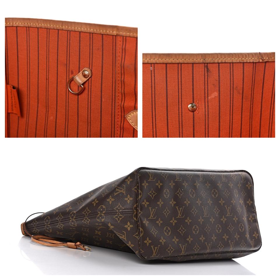 Louis Vuitton Neverfull Neo Gm Cerise Monogram Brown Canvas & Leather Tote