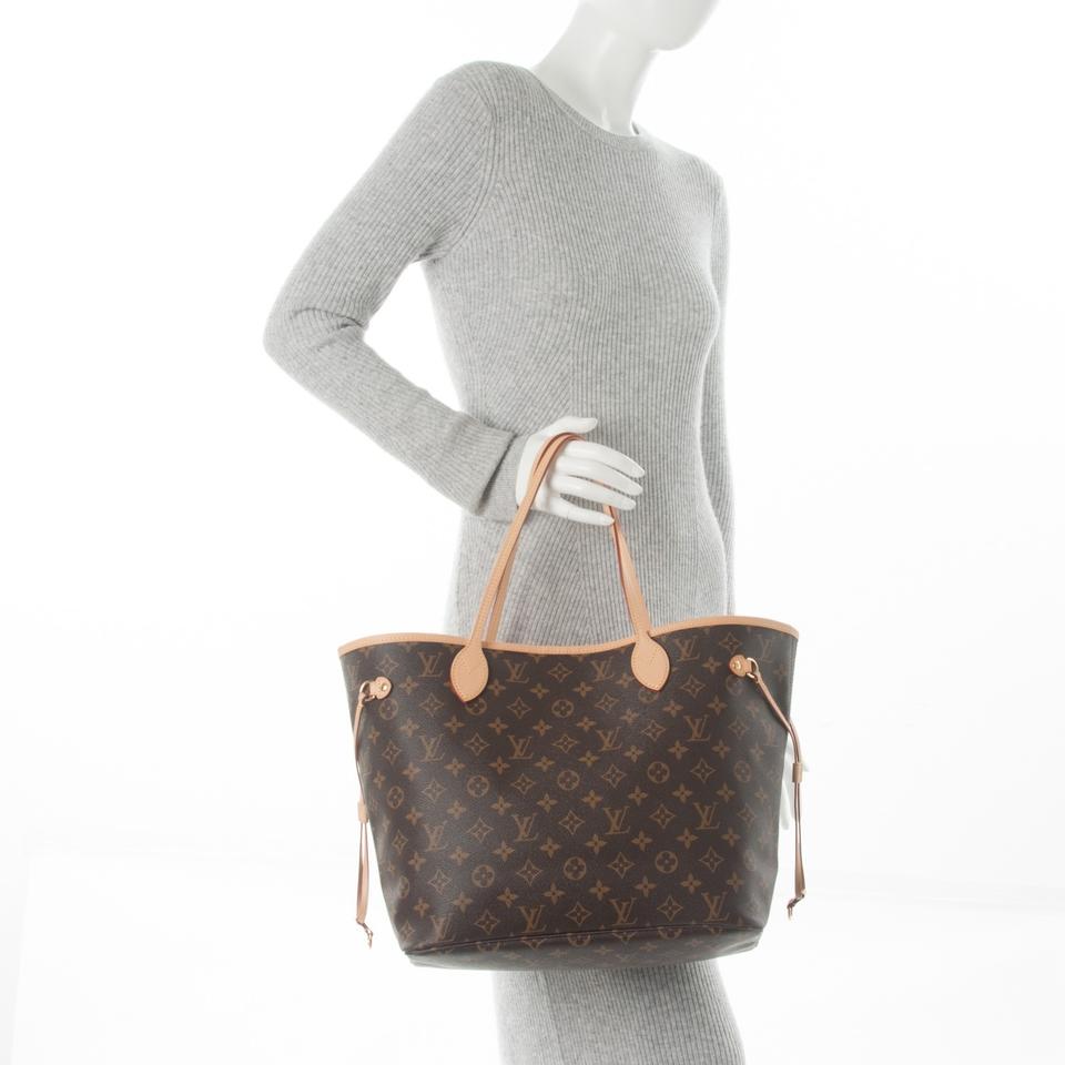 Louis Vuitton Neverfull Neo Mm Pivoine Brown Monogram Canvas Tote