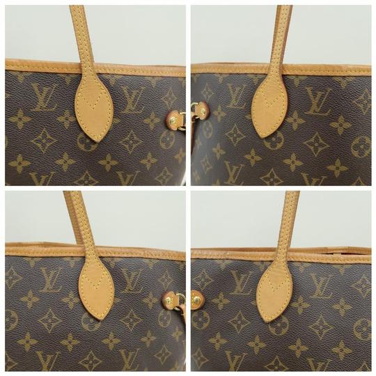 Louis Vuitton Neverfull Neo Mm Pivoine with Pouch Brown Monogram Canvas Shoulder Bag