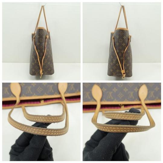 Louis Vuitton Neverfull Neo Mm Pivoine with Pouch Brown Monogram Canvas Shoulder Bag