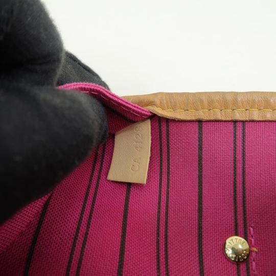 Louis Vuitton Neverfull Neo Mm Pivoine with Pouch Brown Monogram Canvas Shoulder Bag