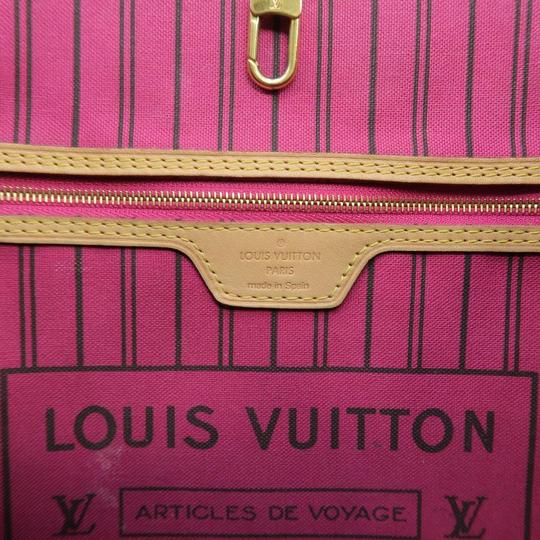 Louis Vuitton Neverfull Neo Mm Pivoine with Pouch Brown Monogram Canvas Shoulder Bag