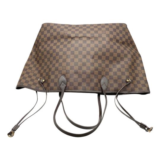 Louis Vuitton Neverfull Gm with Pouch Brown Damier Ebene Canvas Tote