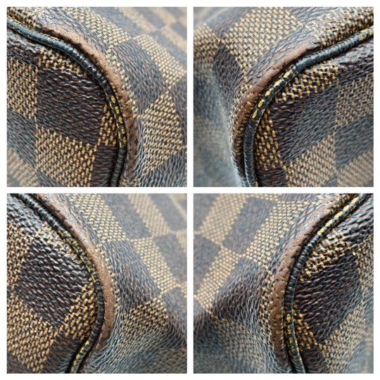 Louis Vuitton Neverfull Gm with Pouch Brown Damier Ebene Canvas Tote