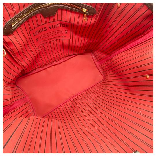 Louis Vuitton Neverfull Gm with Pouch Brown Damier Ebene Canvas Tote