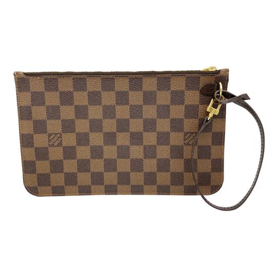 Louis Vuitton Neverfull Gm with Pouch Brown Damier Ebene Canvas Tote