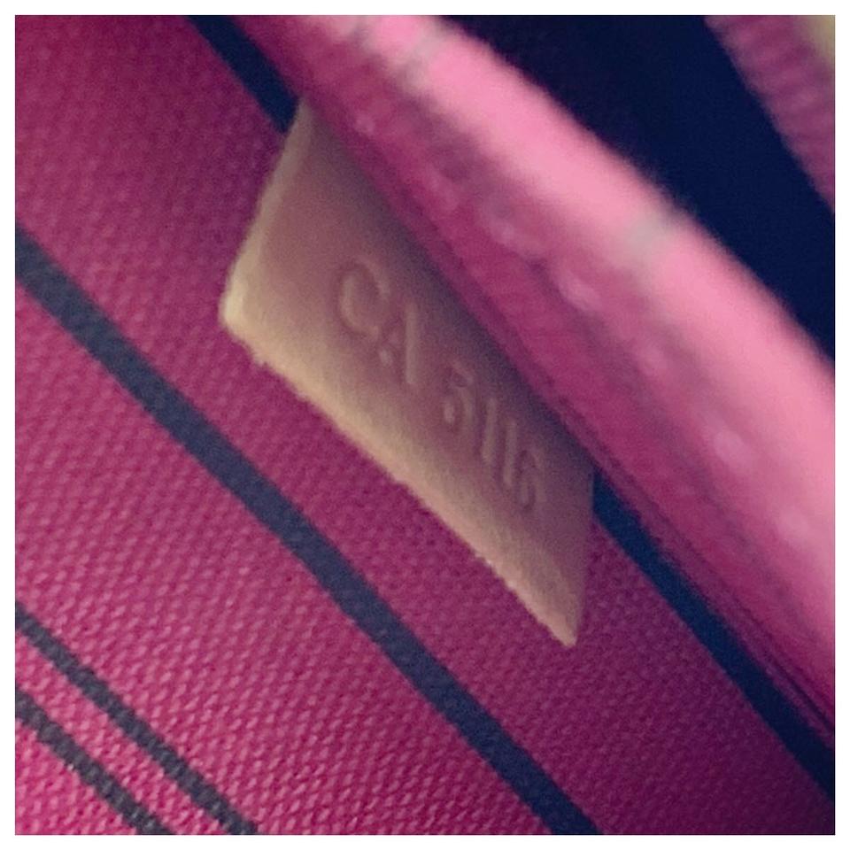 Louis Vuitton Neverfull Pochette Mm Gm Pivoine Brown Monogram Canvas Clutch