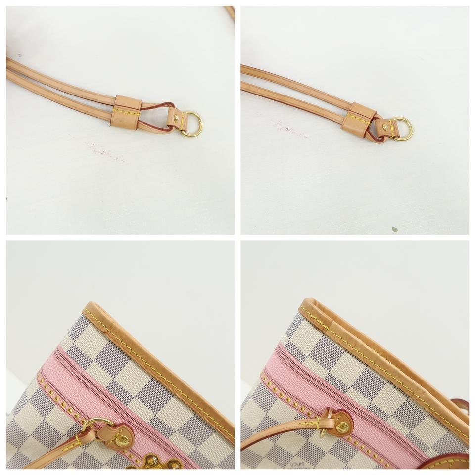 Louis Vuitton Neverfull W Mm Trunk White Damier Azur Canvas Shoulder Bag