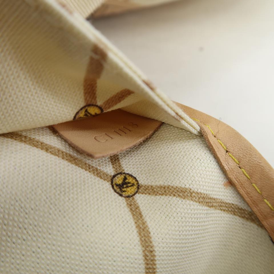 Louis Vuitton Neverfull W Mm Trunk White Damier Azur Canvas Shoulder Bag