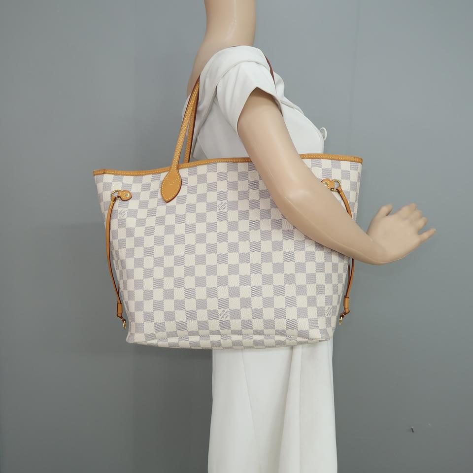 Louis Vuitton Neverfull MM Damier Azur Tote Bag