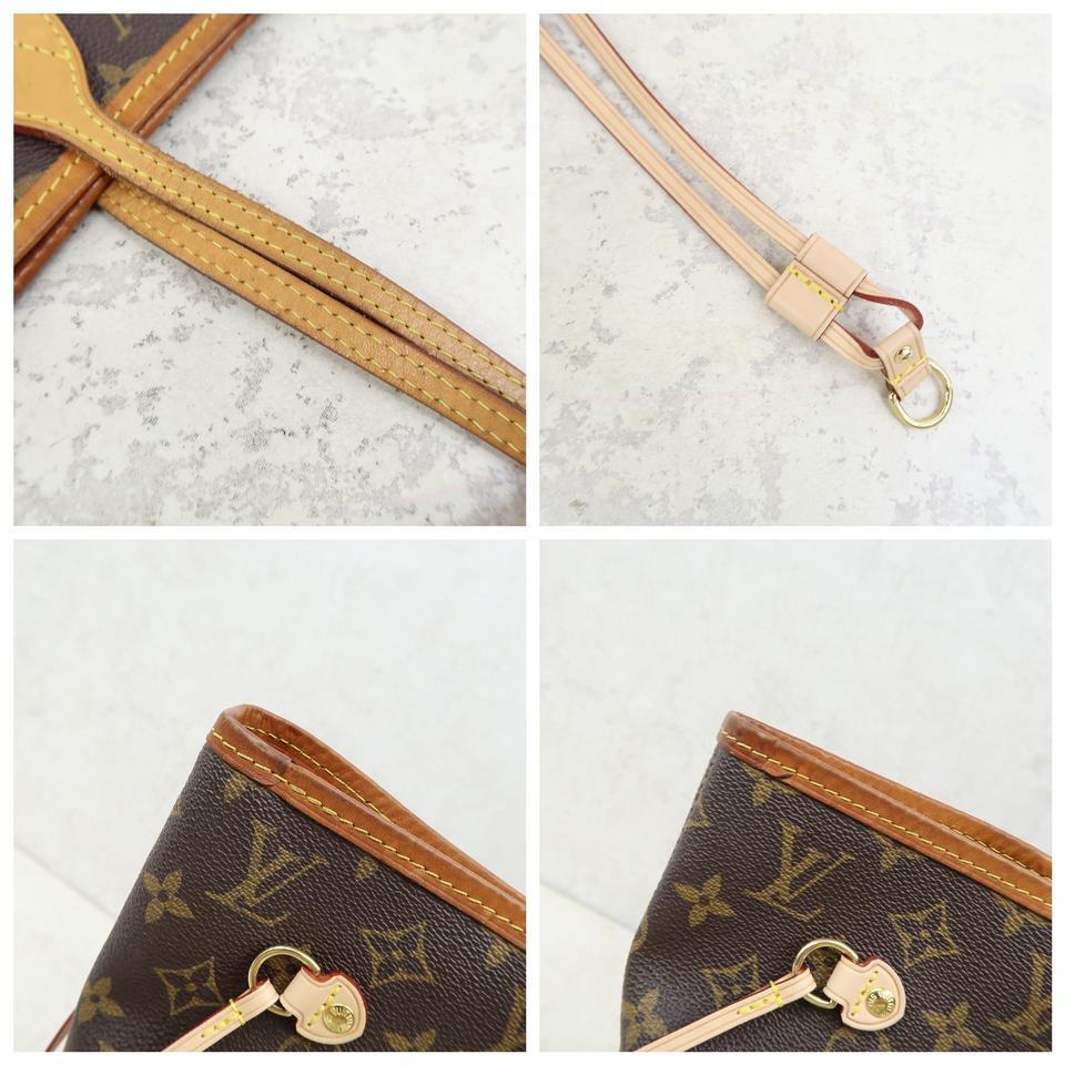 Louis Vuitton Neverfull Mm Pivoine Pink Interior with Pouch Brown Monogram Tote