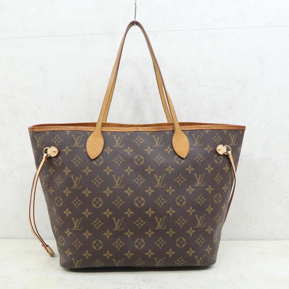 Louis Vuitton Neverfull Mm Pivoine Pink Interior with Pouch Brown